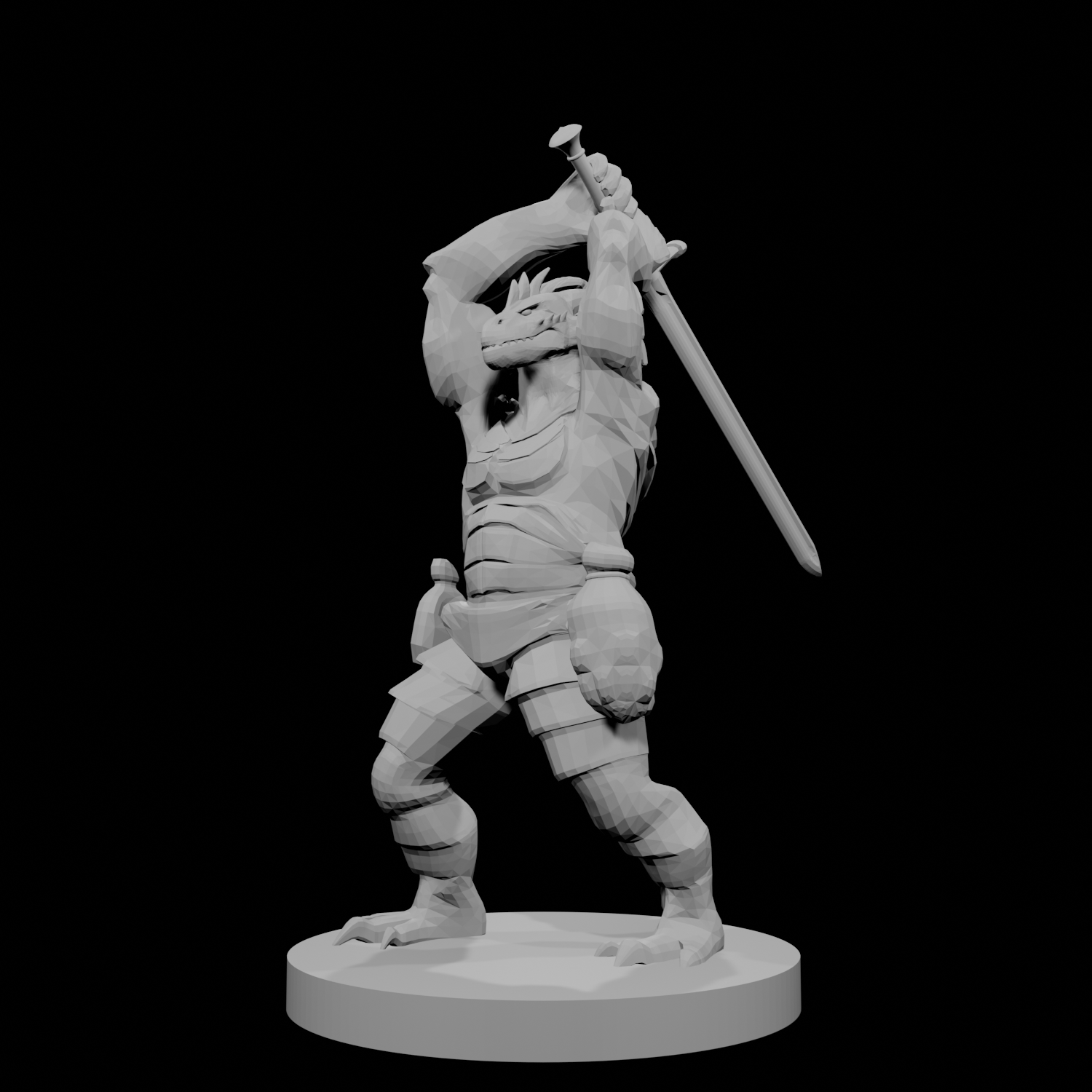Barbare draconide avec épée