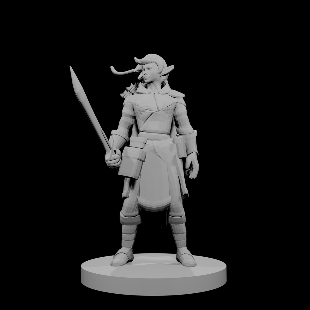 Rôdeuse Elfe avec une épée