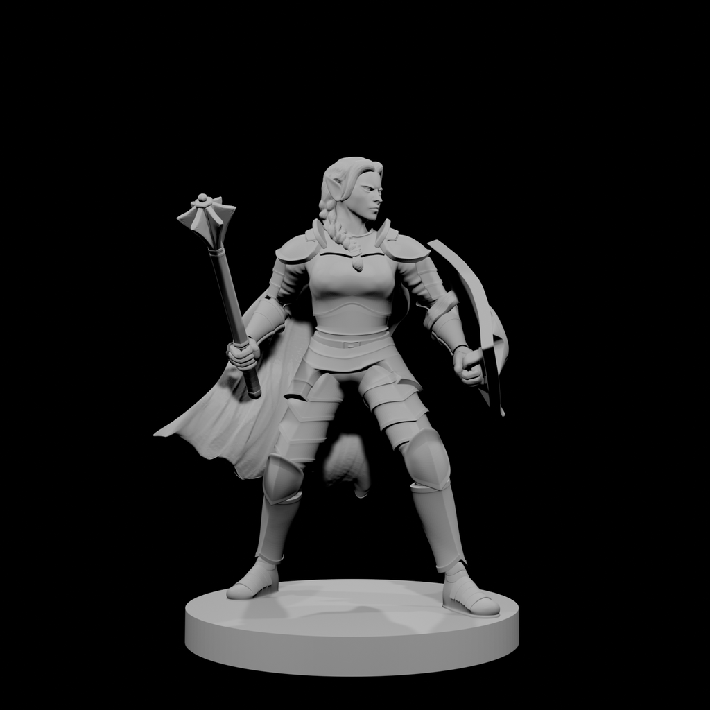 Elven Female Light Cleric