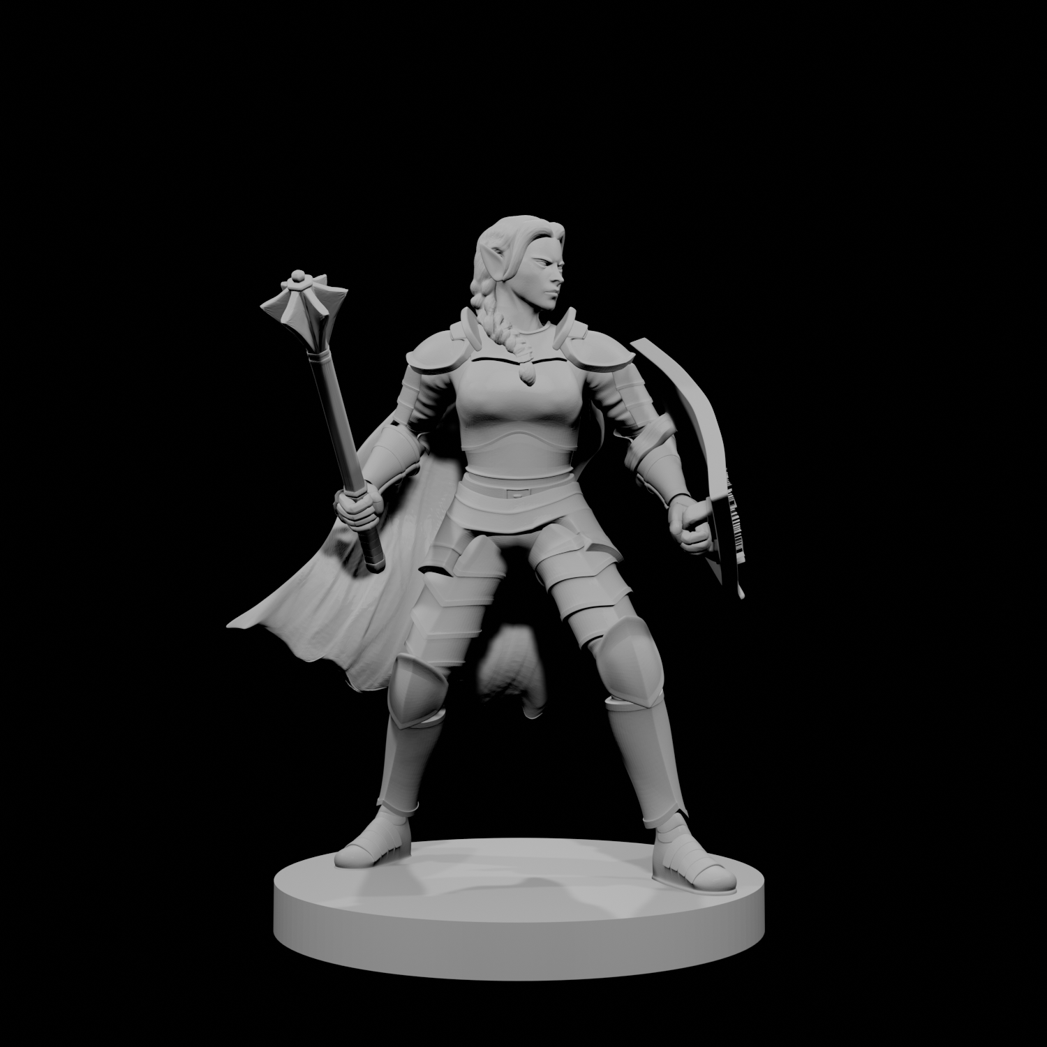 Elven Female Nature Cleric
