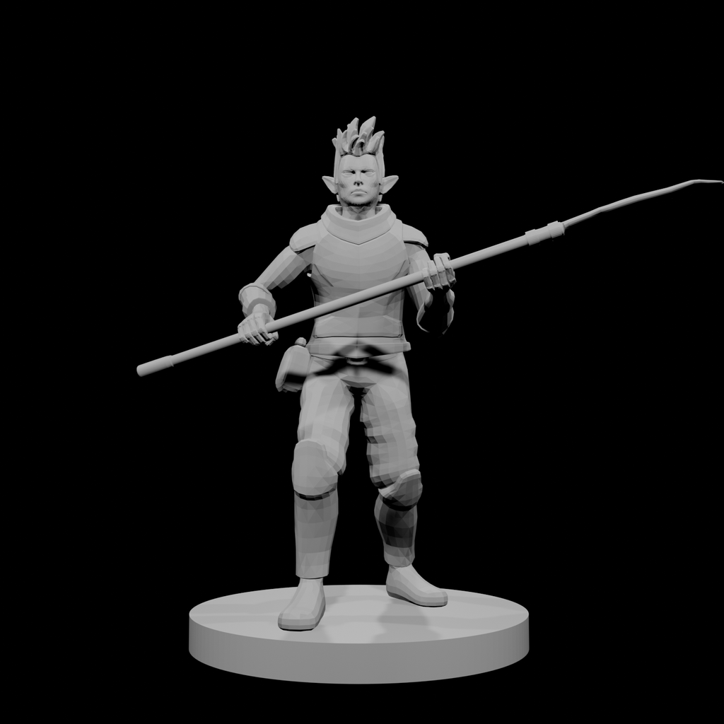 Female Elven Glaive Fighter