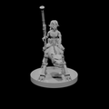 Female Gnome Artificer with Iron Dog Mount