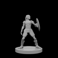 Female Human Cleric Shield
