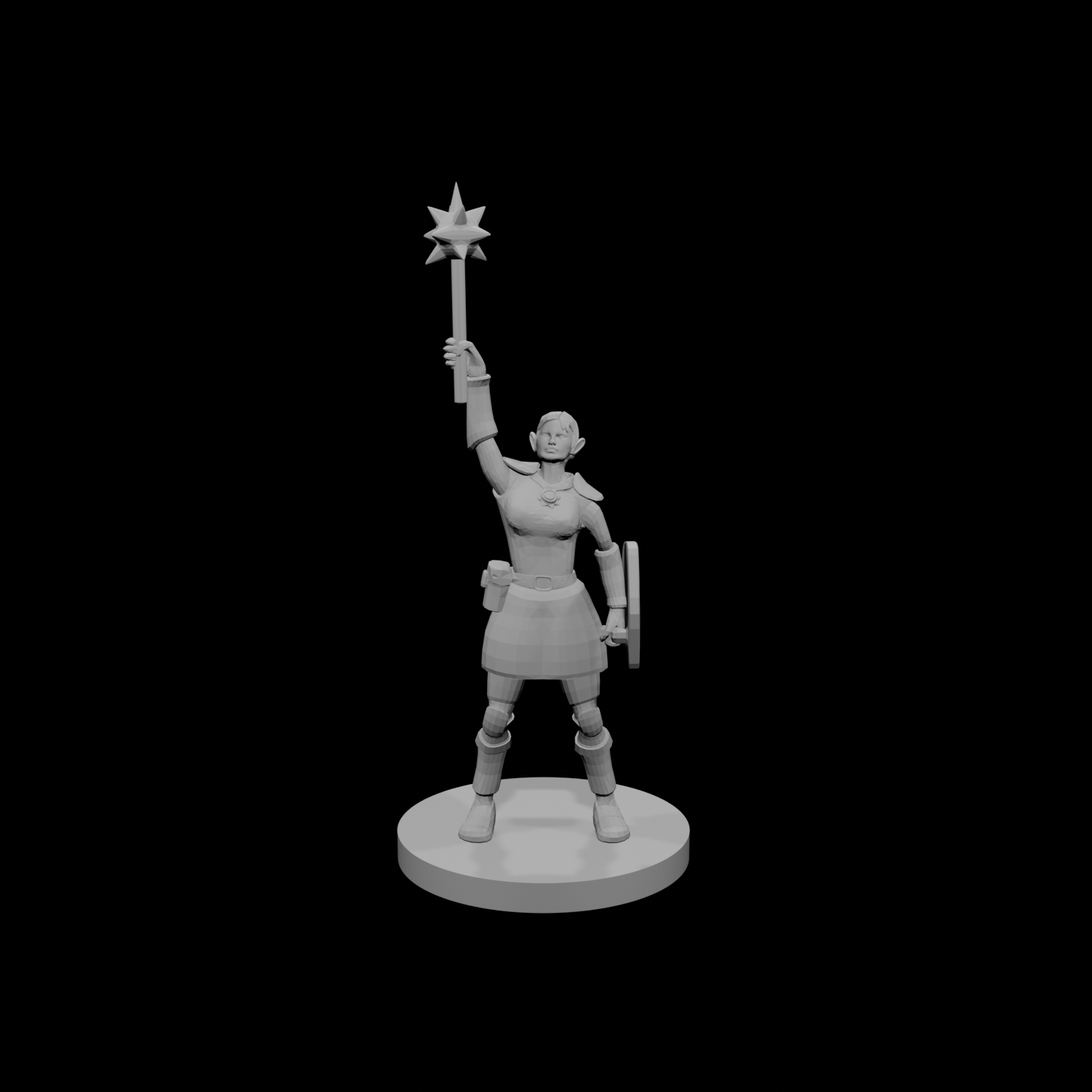 Female Sun Paladin Cleric