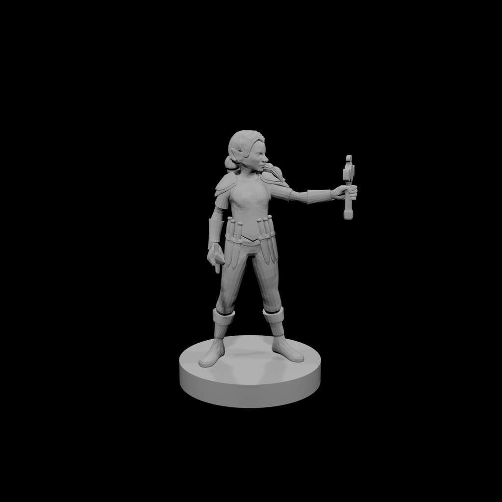 Gnome Female Cleric with Holy Symbol