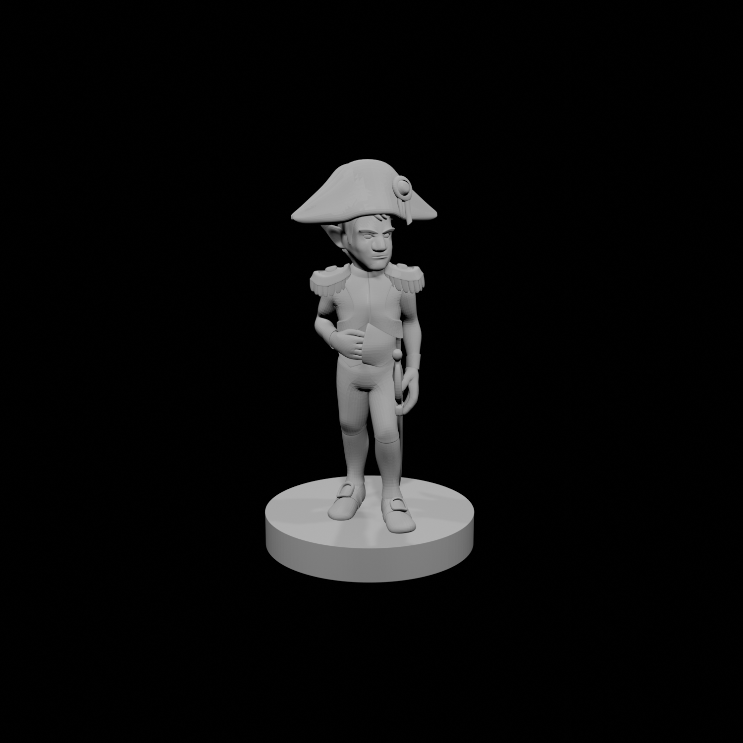 Gnome Male Napoleonic Paladin