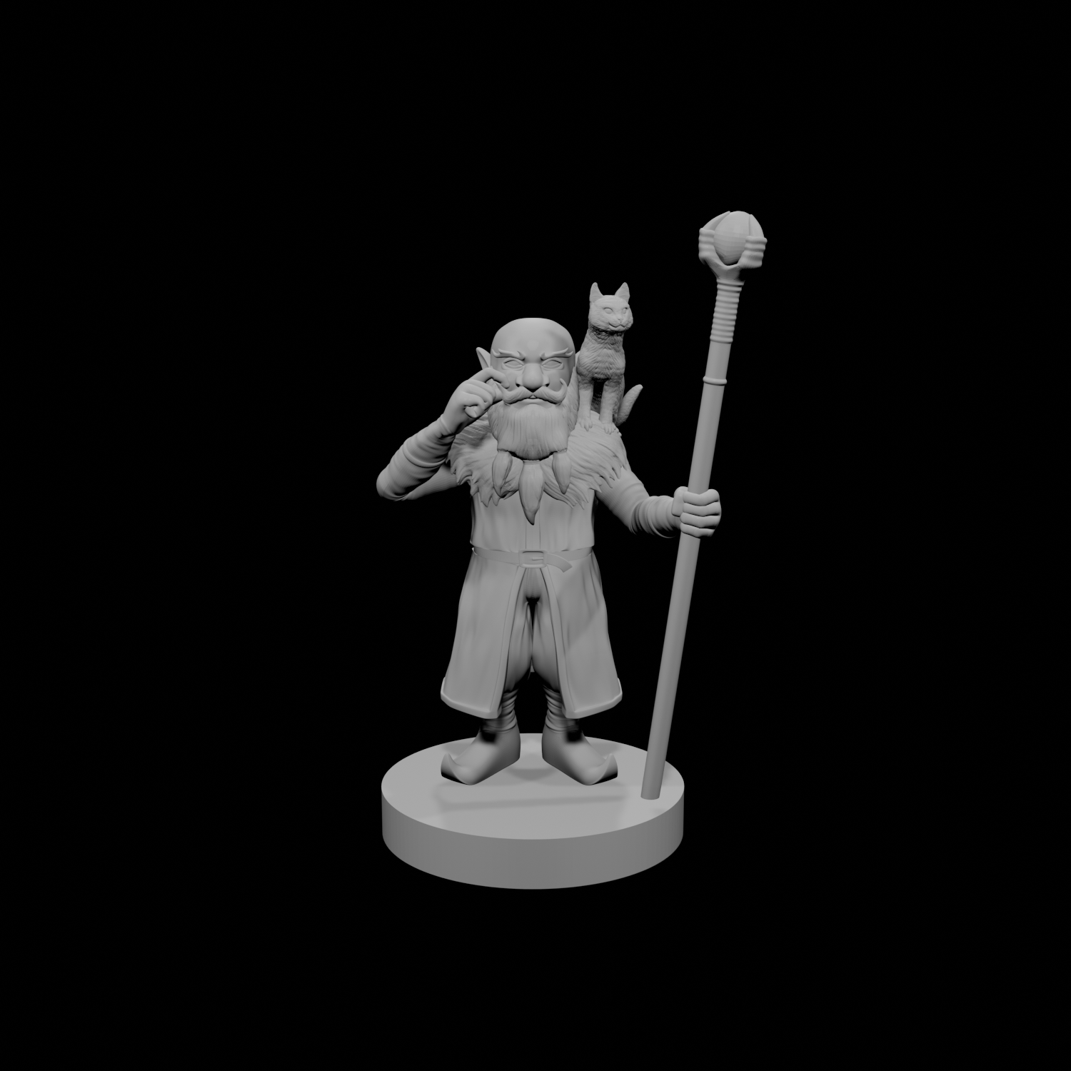 Gnome Male Warlock of the Fiend