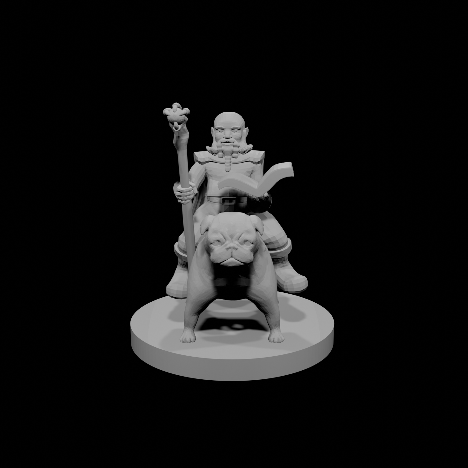 Gnome Wizard on a Doggy