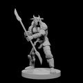 Gold Dragonborn Glaive Fighter