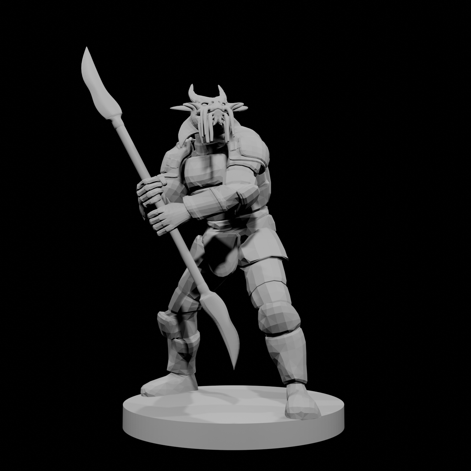 Gold Dragonborn Glaive Fighter