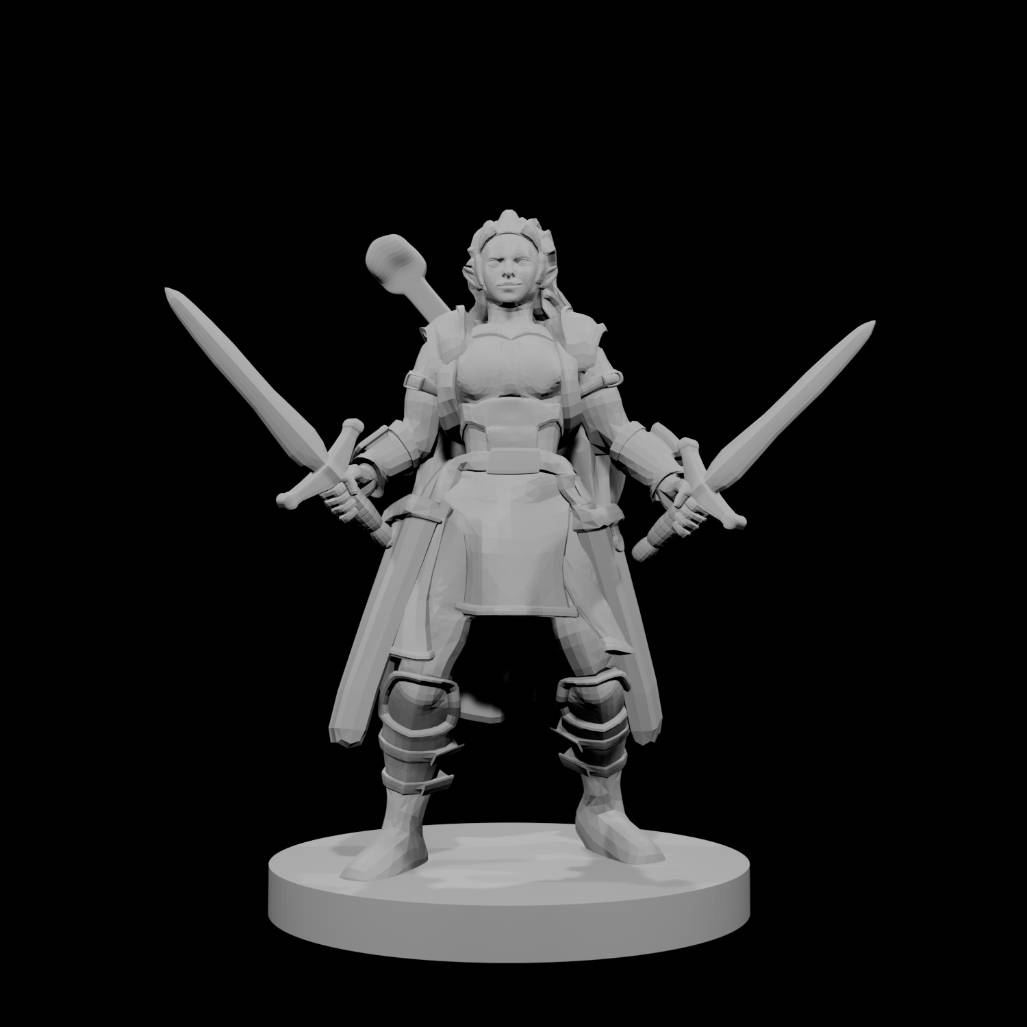 Half Elf Female Bard Paladin
