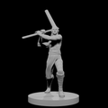 Half Elf Male Barbarian with Mochi Pounder