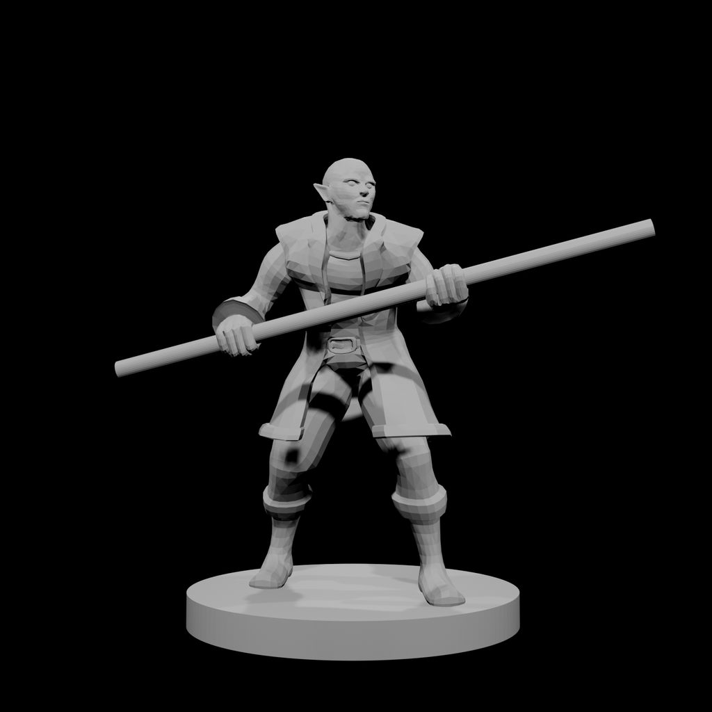 Half Elf Male Monk