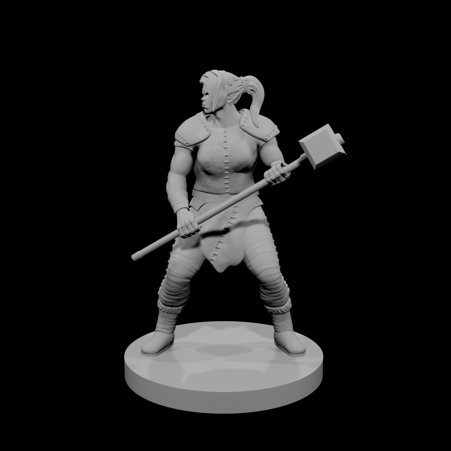 Half Orc Female Barbarian 2