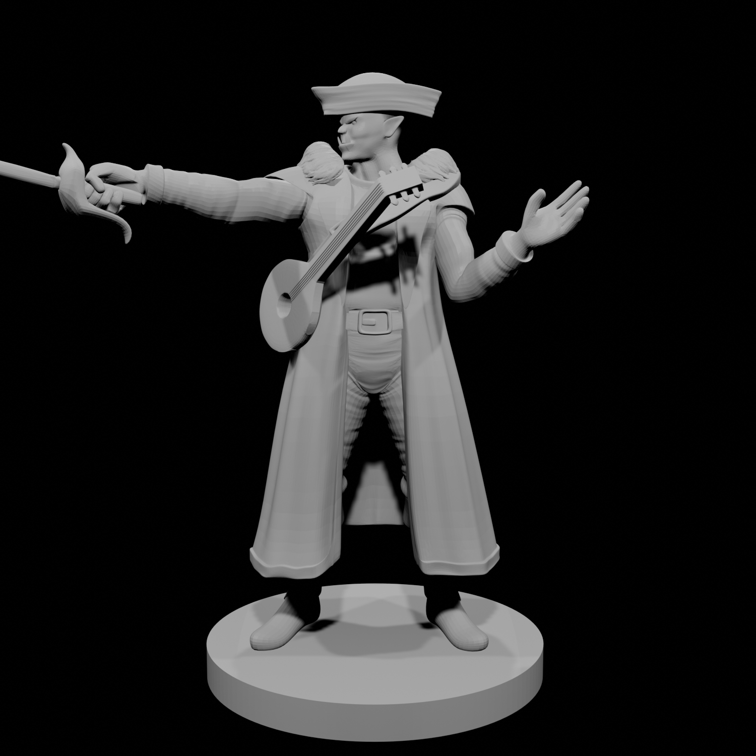 Half Orc Male Bard