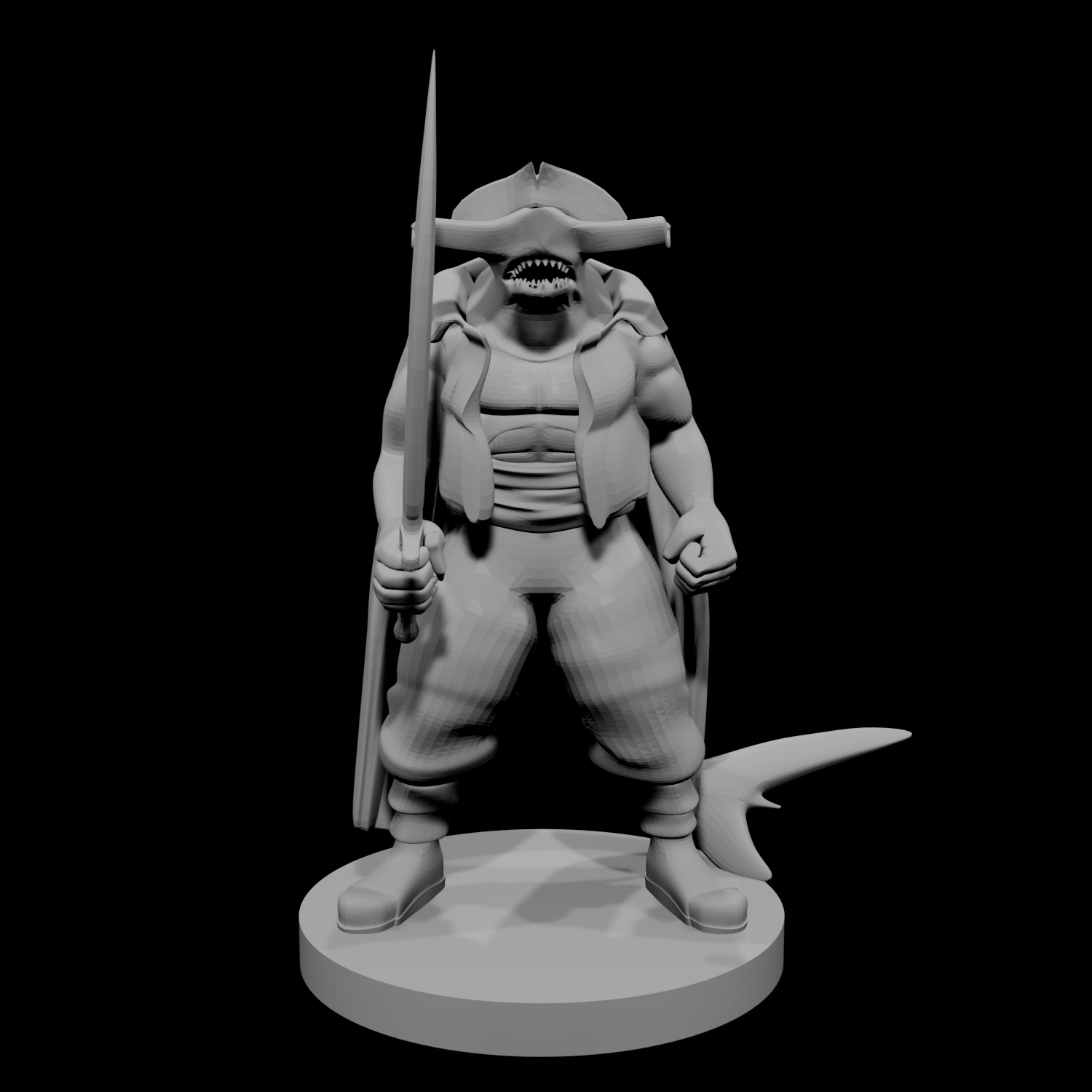 Hammerhead Pirate with Scimitar