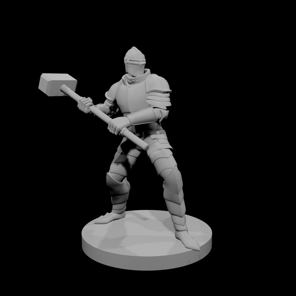 Helmed Greatweapon Fighter with Maul