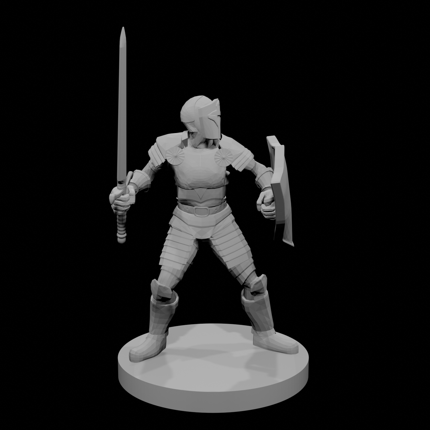 Helmed Male Paladin