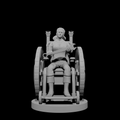 Human Female Artificer on Battle Wheelchair