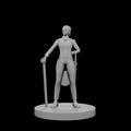 Human Female Butler Monk