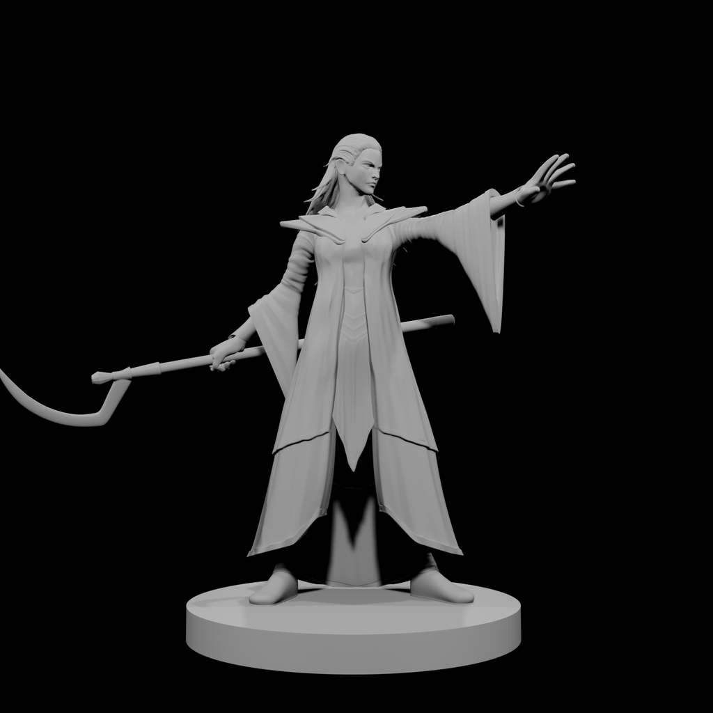 Human Female Evoker Wizard