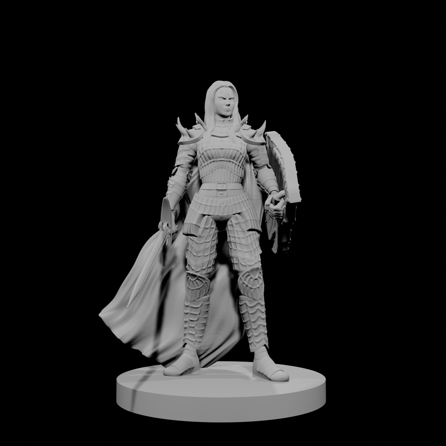 Human Female Fallen Paladin