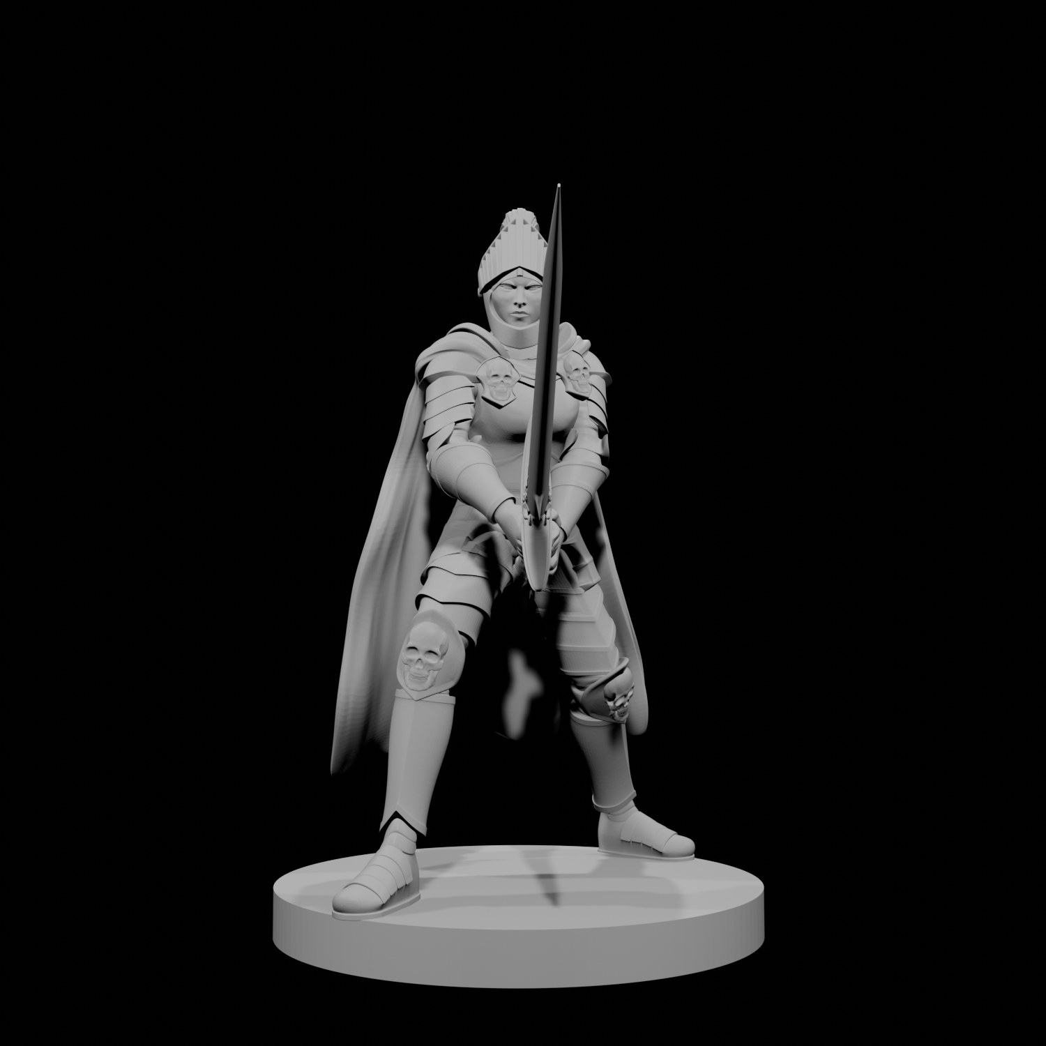 Human Female Fallen Paladin 2