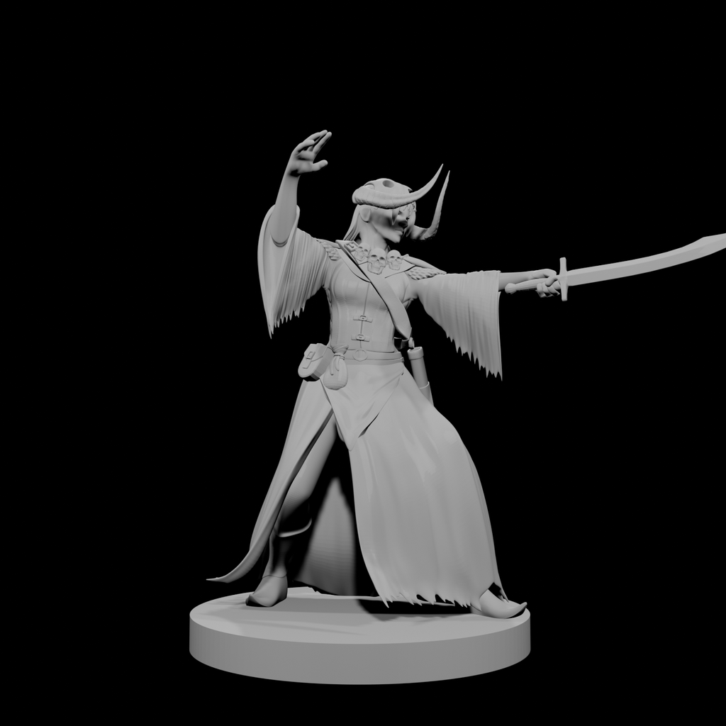 Human Female Warlock of the Fiend