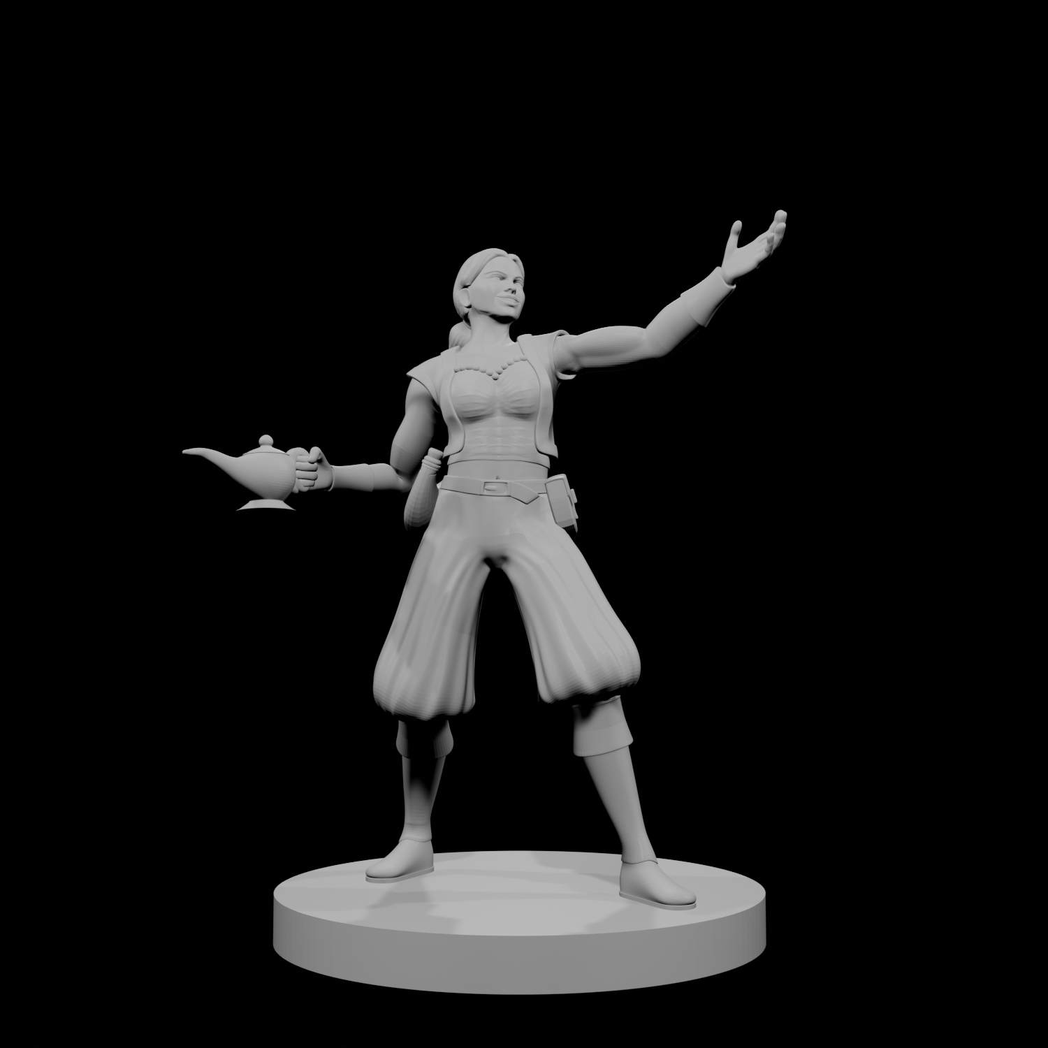 Human Female Warlock of the Genie