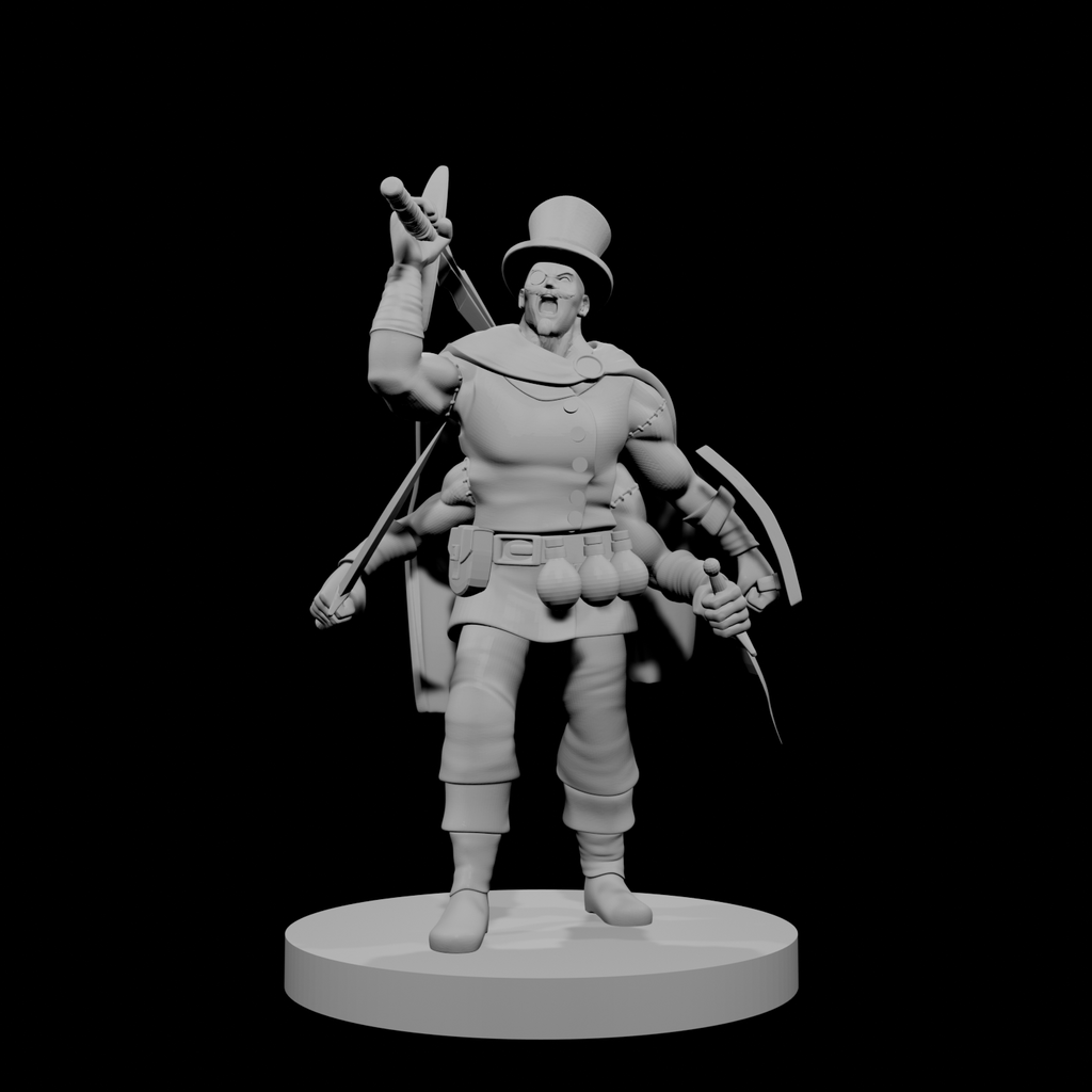 Human Fighter Classy with Undead Grafted Arms
