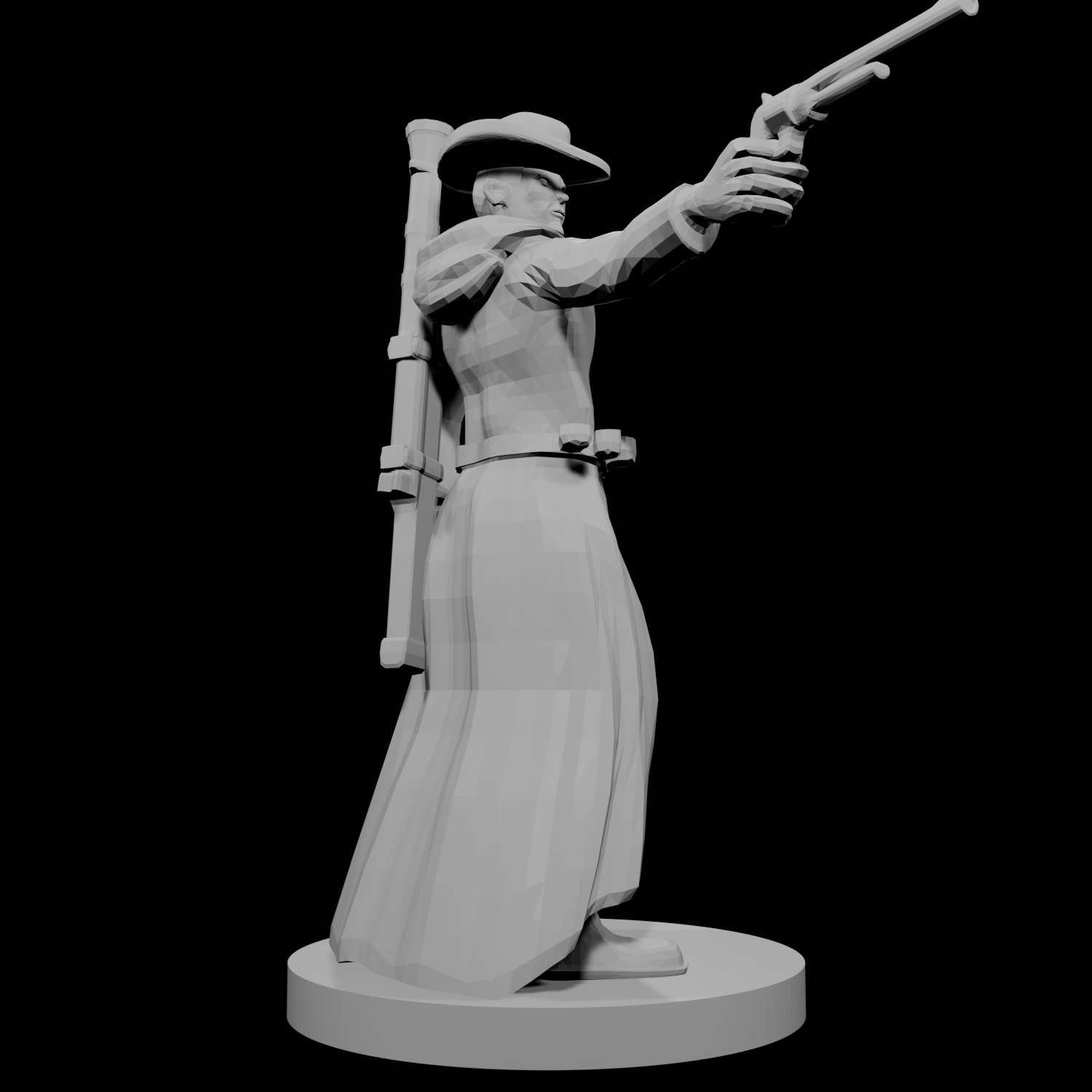 Human Gunslinger One Pistol Male