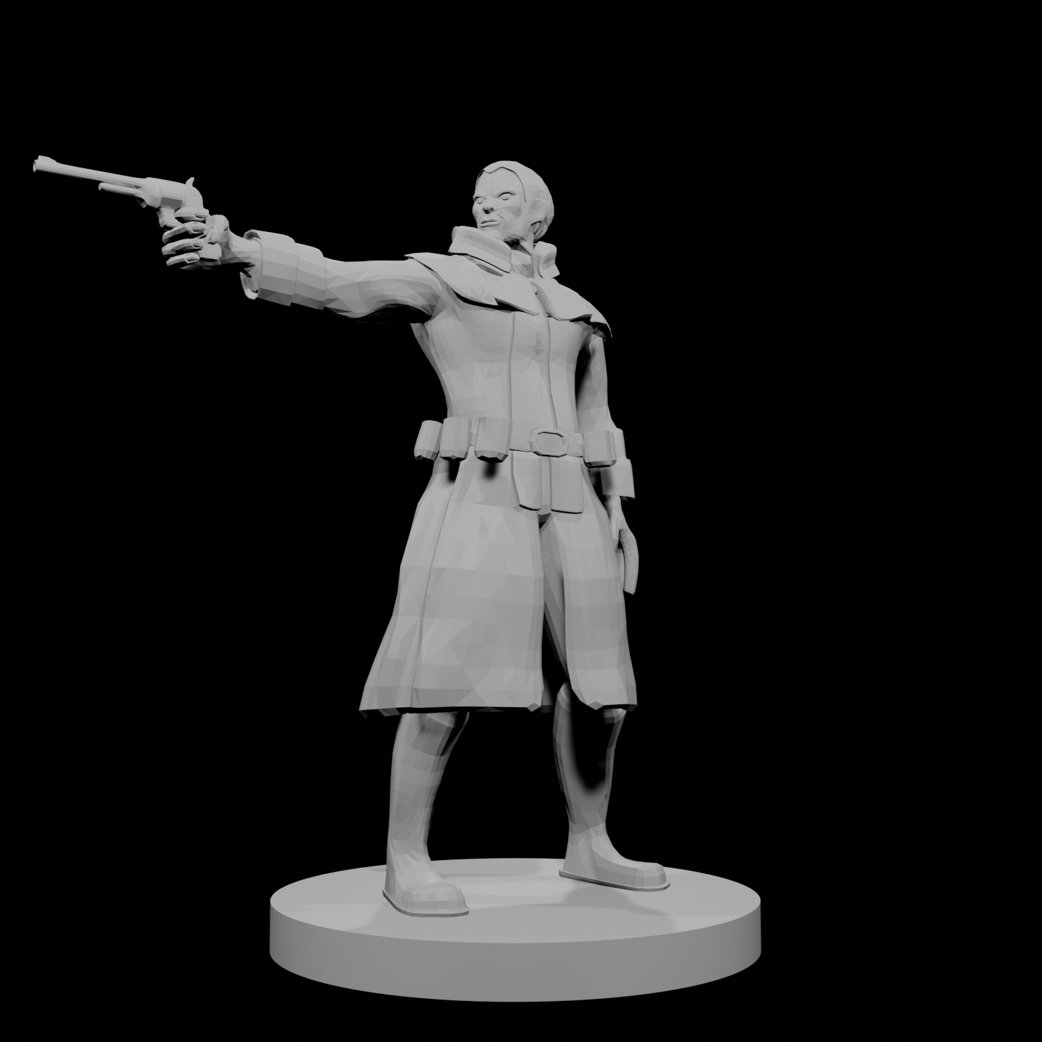 Human Gunslinger One Pistol Male 2