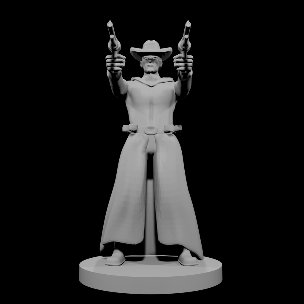 Human Gunslinger two Pistols Male