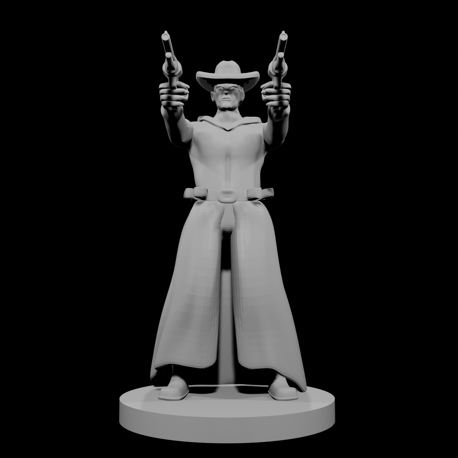 Human Gunslinger two Pistols Male
