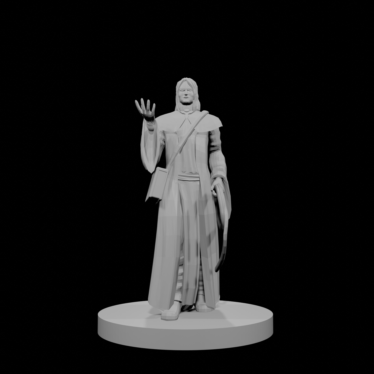 Human Magic Cleric with Whip