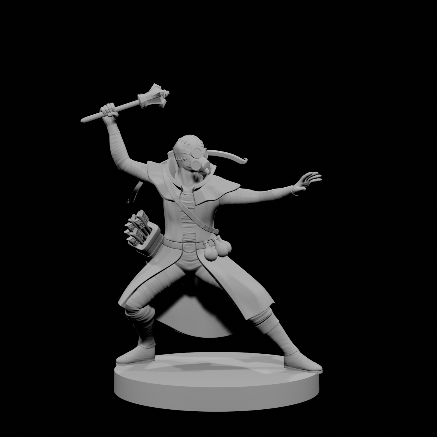 Human Male Artificer Alchemist with Gas Mask