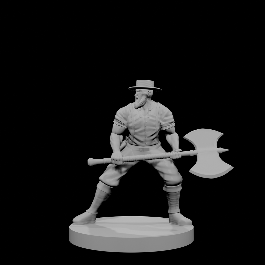 Human Male Barbarian Amish