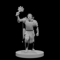 Human Male Cleric Charging