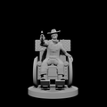 Human Male Gunslinger in Wheelchair