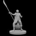 Human Male Warlock Blind with Glaive