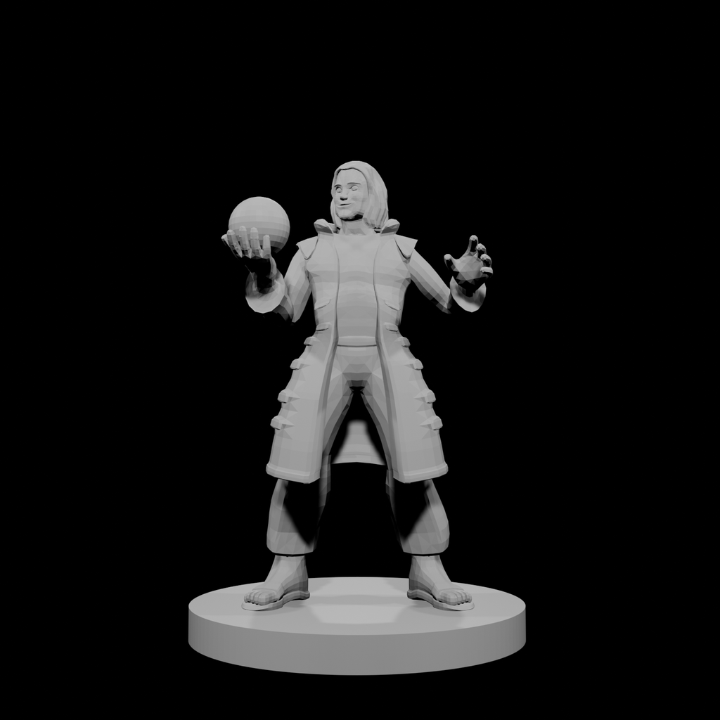 Human Male Warlock with Orb
