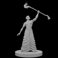 Human Male Wizard with Dragon Staff