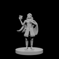 Human Sorceress with Fire Spell