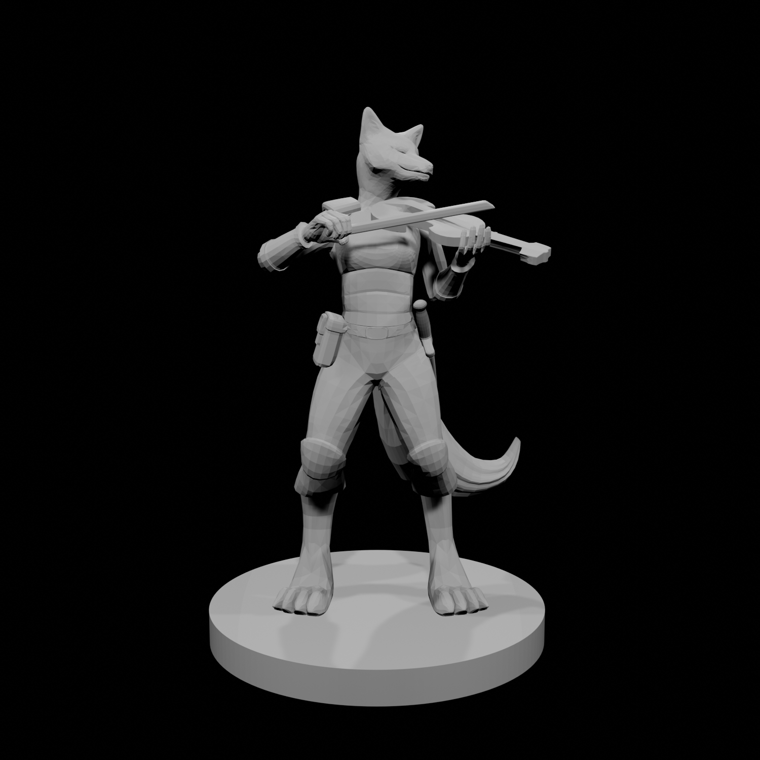 Kitsune Barde avec violon