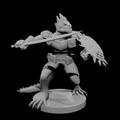 Lizardfolk Fighter with Scimitar and Shield