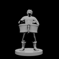 Male Dragonborn Baard with Bongos