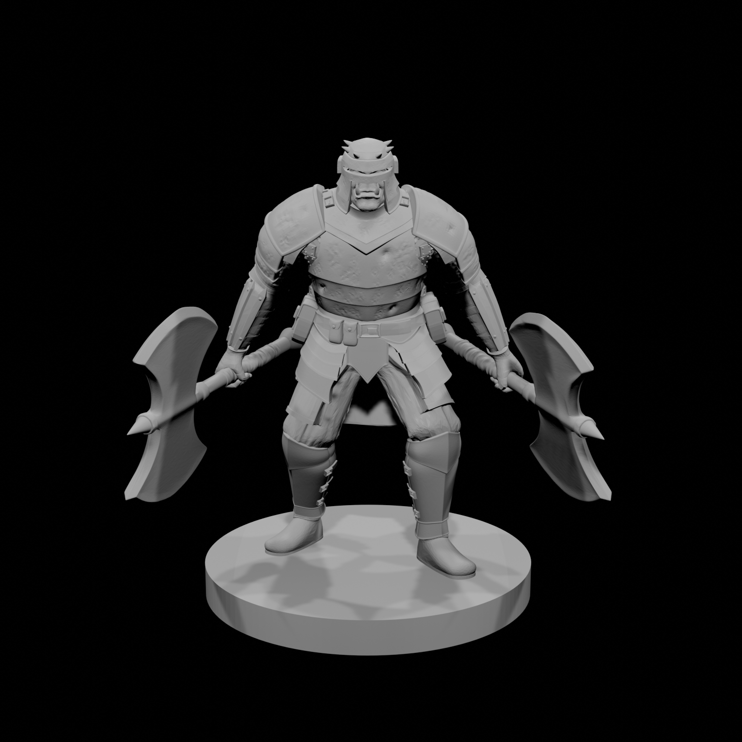 Orc Fighter 2 with  two greataxes