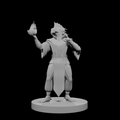 Silver Dragonborn Male Sorcerer