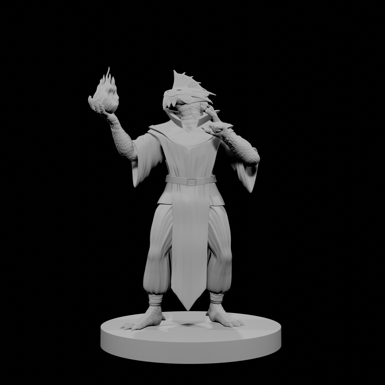 Silver Dragonborn Male Sorcerer