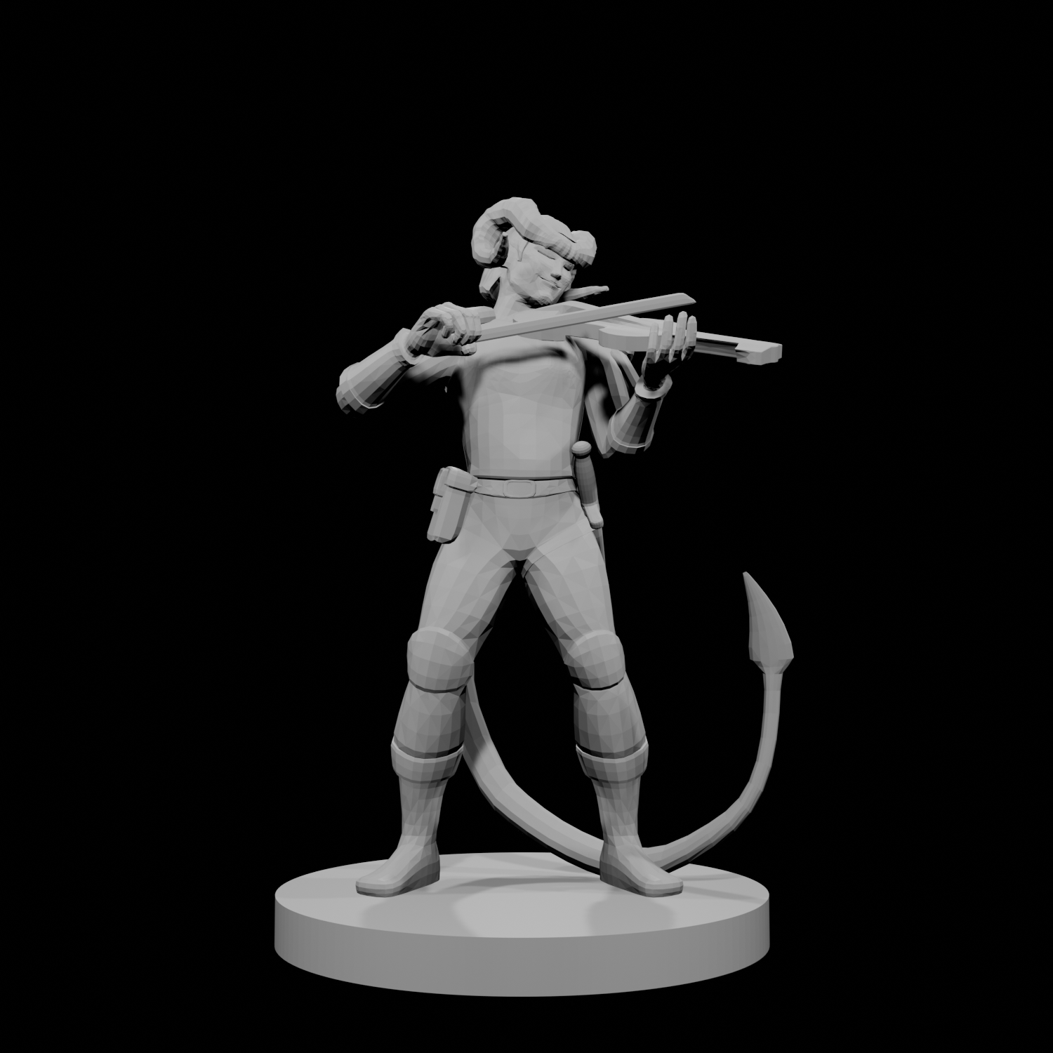 Tiefling Bard with Fiddle